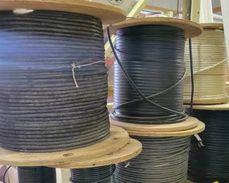 Spools of Wire- large & small