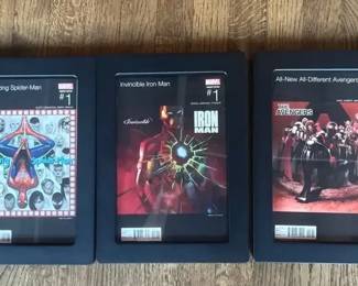 3 Framed Marvel Variant Edition 1 Hip Hop Covers Inc Iron Man