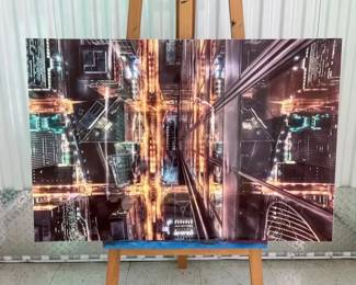 Large Photo Print on Aluminum  Aerial Chicago