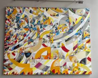 Justus Roe Acrylic on Stretched Canvas with Artist Book