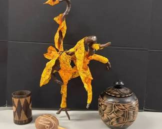 Sculpture, Jar, Pen Holder  Rattle