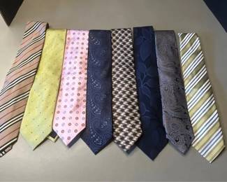 8 Assorted Designer Neck Ties