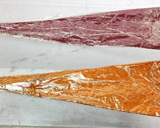 EARLY 1900s SILENT FILM MINI FELT PENNANTS, METRO STAR GEORGE LE GUERE & BUD DUNCAN