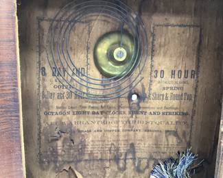 2 SMALL CARRIAGE CLOCKS BY SUDBERRY HOUSE AND ANSONIA CLOCK THAT HAS BEEN REPLACED WITH BATTERY MECHANISM