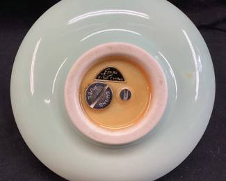 MID CENTURY EVANS FINE CHINA TABLETOP LIGHTER