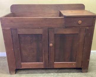 RUSTIC ANTIQUE WOODEN DRY SINK NO SHIPPING PICKUP ONLY