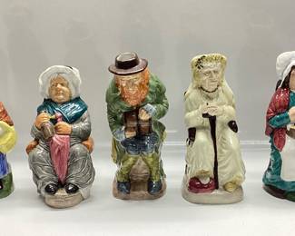 7 WOOD & SONS ENGLAND THE CHARLES DICKENS TOBY MUG COLLECTION