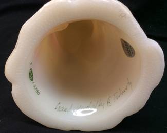 FENTON ART GLASS OLD WORLD SANTA 8in HAND PAINTED-LTD #631/3750