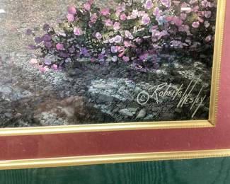 ROBERTA WESLEY MOONLIGHT & LACE FRAMED PRINT NO SHIPPING PICKUP ONLY