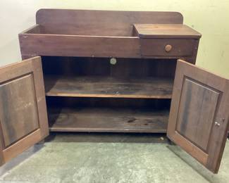 RUSTIC ANTIQUE WOODEN DRY SINK NO SHIPPING PICKUP ONLY