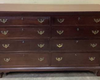 CRAFTIQUE SOLID MAHOGANY CHIPPENDALE STYLE DRESSER NO SHIPPING PICKUP ONLY