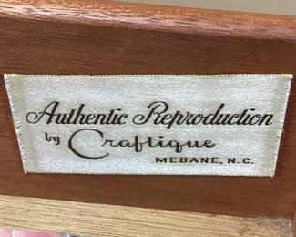 CRAFTIQUE SOLID MAHOGANY CHIPPENDALE STYLE DRESSER NO SHIPPING PICKUP ONLY