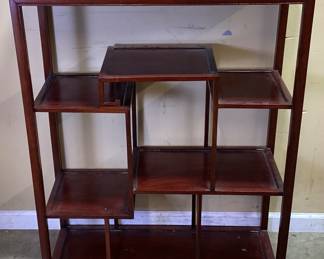  DECORATIVE ROSEWOOD CHINESE ETAGERE NO SHIPPING PICKUP ONLY