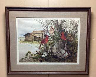 CECIL EAKINS SIGNED A COUNTRY MORNING PRINT LIMITED EDITION 172/600. 34x27 No shipping pickup only