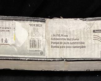 UTILITECH PRO 4in SUBMERSIBLE WELL PUMP, MODEL UT201, IN THE BOX