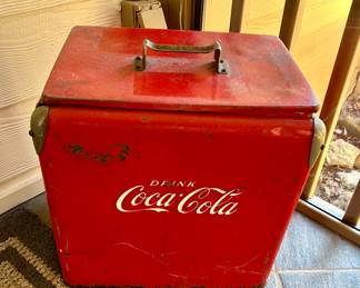 Vintage Coca-Cola Metal Cooler