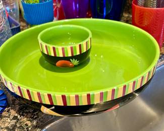 Crate & Barrel Chip & Dip Set