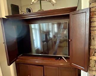 Built-In Style TV Armoire / Entertainment Cabinet