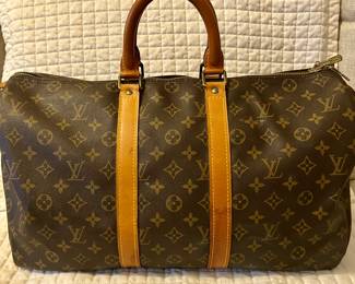 Authenticated Louis Vuitton Keepall 45 – Monogram Canvas Travel Bag