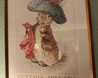 Framed Benjamin Bunny Print 16”x20”