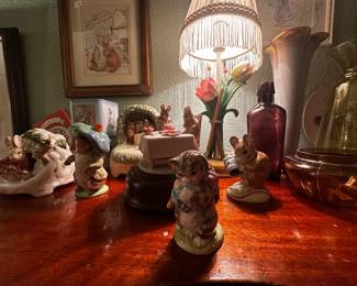 Beswick & Royal Albert porcelain figurines, figural music boxes