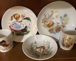 Kaiser W. Germany child’s set, Little Bo Peep, Baa Baa Black Sheep 