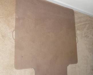 Under desk chair plastic mat