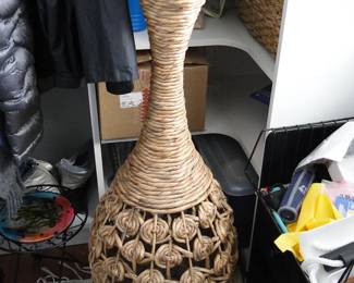 Tall Wicker Vase