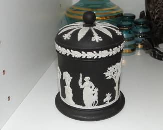 Black Wedgwood jasperware