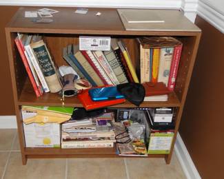 Cookbooks and bookcase
