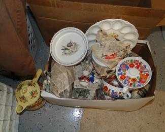 Vintage china, egg cups and more