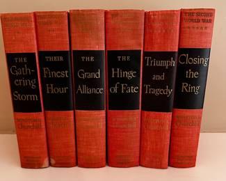 Lot/6 1948 First Edition Set of "The Second World War" by Winston Churchill