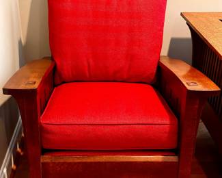 2006 Stickley Oak/Upholstered Rocking Chair (3'2"x27.5"x30.5")