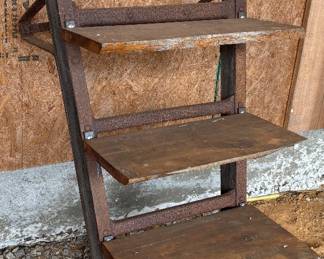 Antique hand truck flower stand 