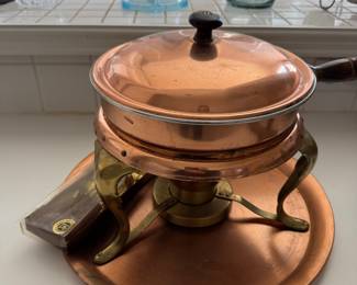 Copper fondu piece 