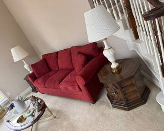 Couch and end tables 