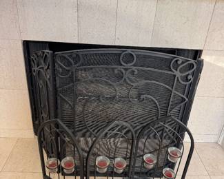 2 different fireplace covers 