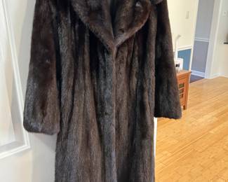 Full length mink coat.