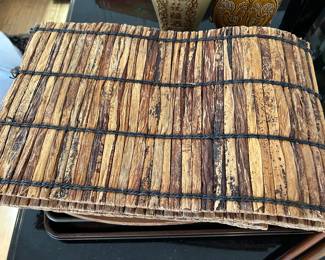 Bamboo place mats.