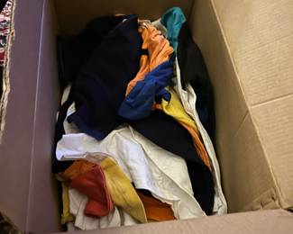 Vintage t-shirts. Many from travel around the world.