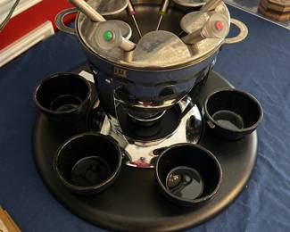 Fondue set.