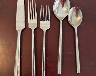 Another Stanley Roberts flatware set with 12 place settings. 