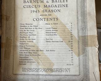 1943 ringlimg Bros circus magazine