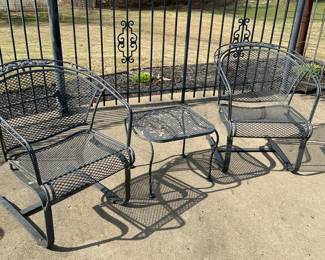 Wrought iron outdoor furniture