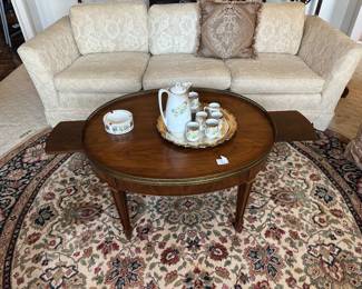 Baker Furniture company cocktail table with pull outs trays