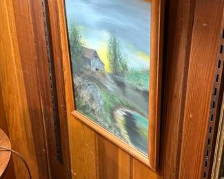 Local artist framed painting