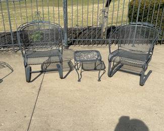 Wrought iron outdoor furniture