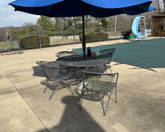 Wrought iron outdoor furniture