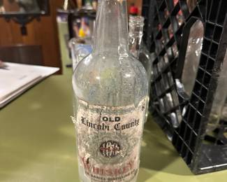 Antique bourbon bottle