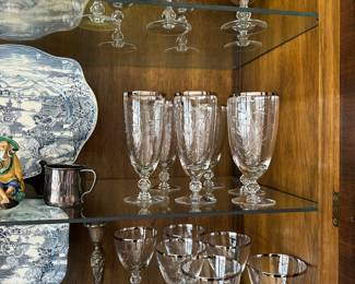 Fostoria etched crystal